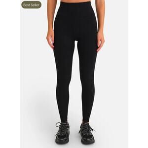 MATE The Label Organic Stretch Leggings Full Length Black Medium NWOT